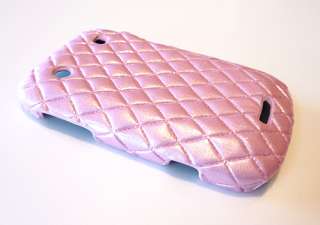 For Blackberry Bold 9900 9930 Pink Diamond Leather Phone Case Cover 