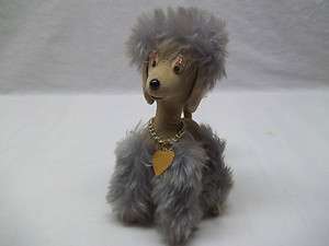   Old Retro 50s Stuffed Toy Poodle Dog Jerry Elsner NY Cute  