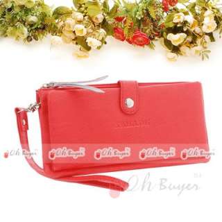 fashion lady gril quality bifold long wallet PU purse  