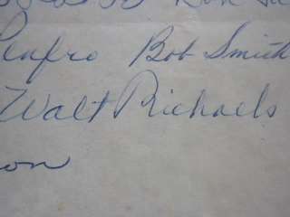 1955 Championship team Cleveland Browns autographs  