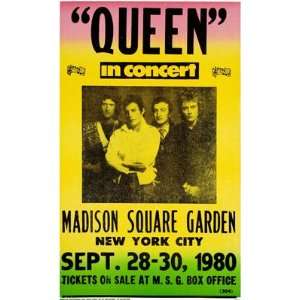  Queen  At Madison Square Garden Music MasterPoster Print 