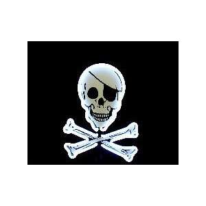 Skull and Crossbones Neon Pirate Sign Baby