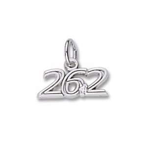  Marathon 26.2 W/Diamond Charm in Sterling Silver Jewelry