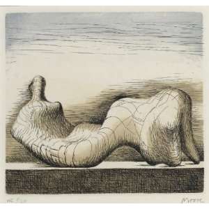 FRAMED oil paintings   Henry Moore   24 x 22 inches   Reclining Figure