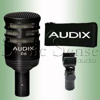 Audix D6 Kick Bass Drum Mic D 6 Dynamic Microphone  