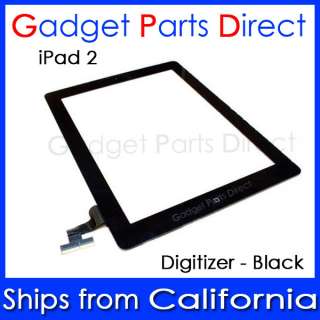 iPad 2 BLACK Touch Screen Glass Digitizer for Repair US  