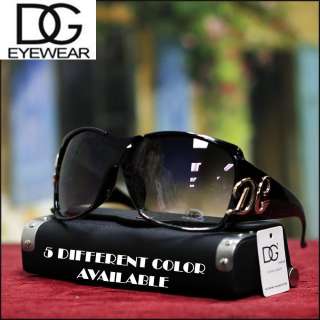   DG Eyewear OverSized SUNGLASSES Fashion Designer / Black Smoke Lens