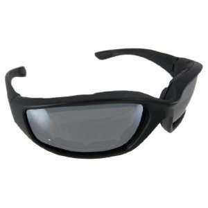  Padded Motorcycle Riding Sunglasses Mirror Lenses 
