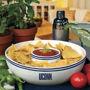 Connecticut Huskies   UConn Memory Company Team Chip and Dip Bowl NCAA 