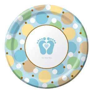  Tiny Toes Paper Luncheon Plates   Boy Toys & Games