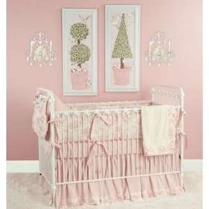   Doodlefish CribToilePinkSet Toile Pink Crib Bedding Collection Baby