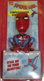 Marvel Comics Spiderman Bobble Head   Computer Sitter  