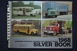 1968 Chevrolet Trucks Silver Book Sales Brochure Chevy Pickup Camper 