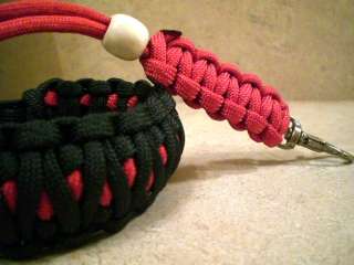 Thin Red Line Paracord Survival Bracelet  Honor the Fire Department 