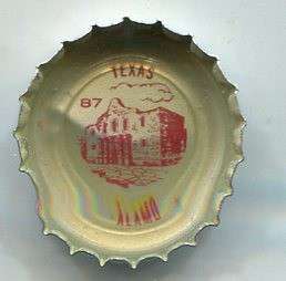 1962 COKE BOTTLE CAP of The Alamo in San Antonio Texas  