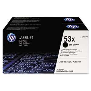 Q7553XD (HP 53X) Toner, 7000 Page Yield, 2/Box, Black  
