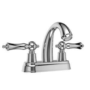 Riobel Faucets PR04L 4 Center Set Lavatory Faucet Chrome w White Cap