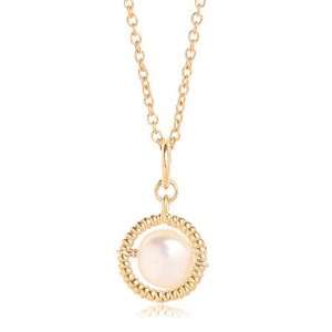    Freshwater Pearl Necklace in 24 Karat Gold Vermeil Jewelry