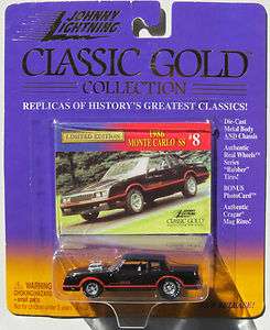 JOHNNY LIGHTNING R3 CLASSIC GOLD 1986 CHEVY MONTE CARLO SS #8  