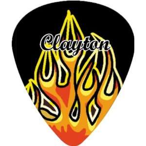  Clayton Flame Guitar Picks Standard .50MM 1 Dozen Musical 