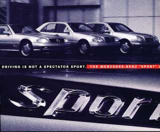 1996 Mercedes Benz Sport C280 E420 SL320 Sales Brochure  