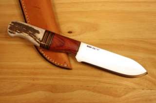   2011 BEAR HUNTER HCS Knife Ultra Light STAG HANDLE Made In USA  