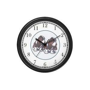  Two Basset Hound Puppies   JP   Wall Clock by WatchBuddy 