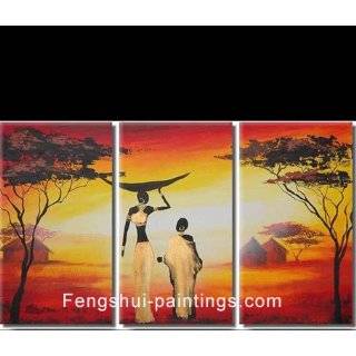 African Art, African Painting, Africa Painting, Oil Canvas Painting 
