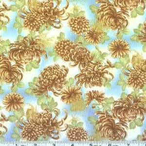  44 Wide Imperial Fusions Small Mums Vintage Fabric By 