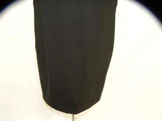 DOLCE & GABBANA black cap sleeve straight dress 42/8  