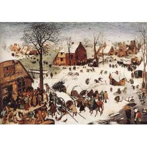   painting name The Numbering at Bethlehem, By Bruegel Pieter il