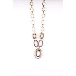  Napier Gold Tone & Brown Chain Necklace for Women Jewelry