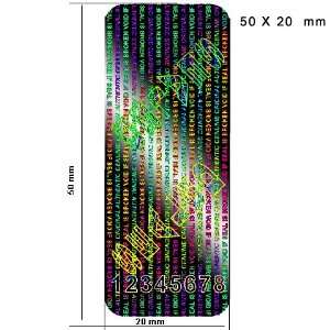  60 3D Stickers Protective Security Holograms Seal and 
