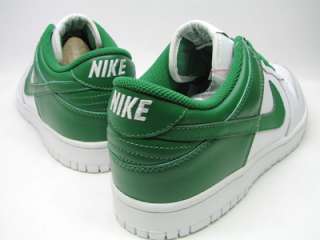 DS NIKE DUNK LOW LEATHER WHITE GREEN SZ 8 supreme sb  
