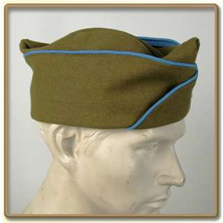WW2 US Army EMs mustrad Wool Garrison Cap Infantry  