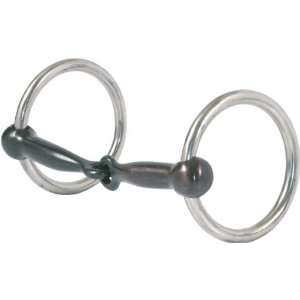 Abetta Ring Snaffle Bit   Stainless Steel   5 (3.5 Ring 