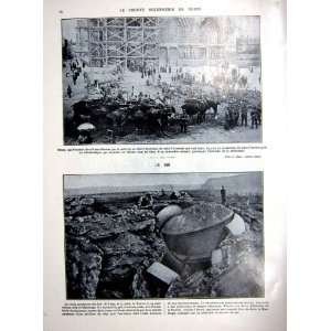 Reims Occupation Senlis Attack Ruins French Print 1927  