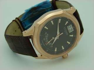 Wittnauer 11C100 Rose G. Plt. Brown Leather Retro Watch  