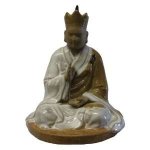  Asian Buddhist monk   ceramic figure