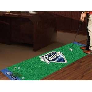   San Diego Padres Golf Putting Green Runner Area Rug