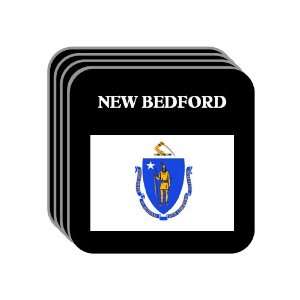 US State Flag   NEW BEDFORD, Massachusetts (MA) Set of 4 Mini Mousepad 