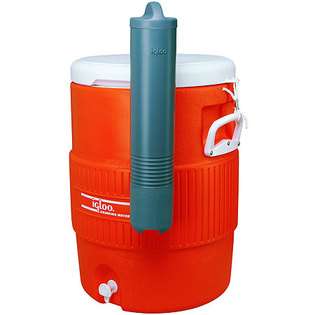 Igloo 10 Gallon Seat Top Beverage Cooler   Orange 