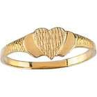   Gold and Diamond Rings Teen Jewelry 14k Gold Teens Heart Ring Size