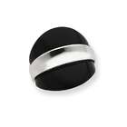 Gem Avenue Black Onyx Sterling Silver Band Ring