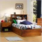   Kids Twin Wood Mates Storage Bed 3 Piece Bedroom Set in Sunny Pine