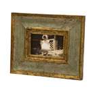   Rustic Green and Gold Antique Finish Wooden Photo Frame 4 x 6