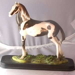 Pinto Horse Figurine