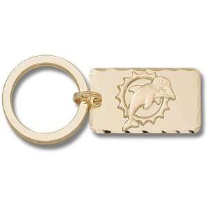    Miami Dolphins Gold Plated Brass Key Chain