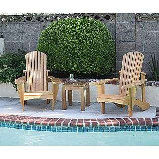 Western Red Cedar Standard Adirondack Patio Chair with Exterior Stain 