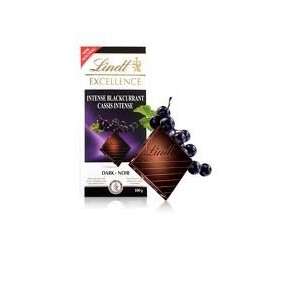 Lindt Excellence Bar (Dark Chocolate Black Currant)   Pack of 4 
